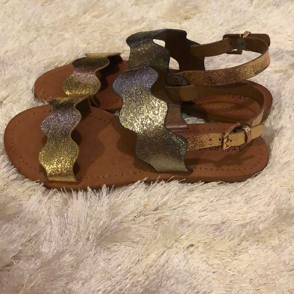 Foiled sandals